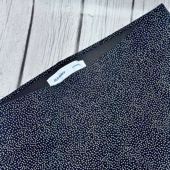 Old Navy Polka Dot Black and White Leggings Size Medium - Picture 2 of 4